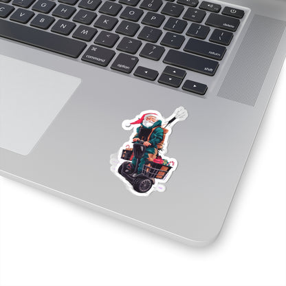 Downrange Santa Sticker