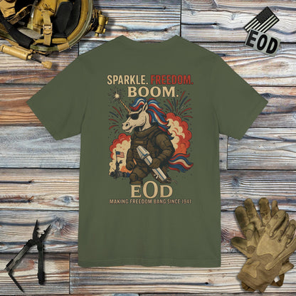Sparkle Freedom JROD (Back Print) T-Shirt