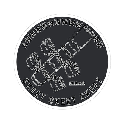 Skeet Skeet Skeet (Black) Sticker