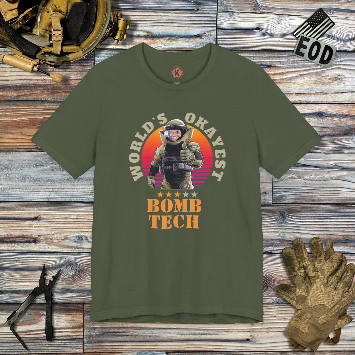 World's Okayest Bomb Tech (MK 2 Mod 1) T-Shirt