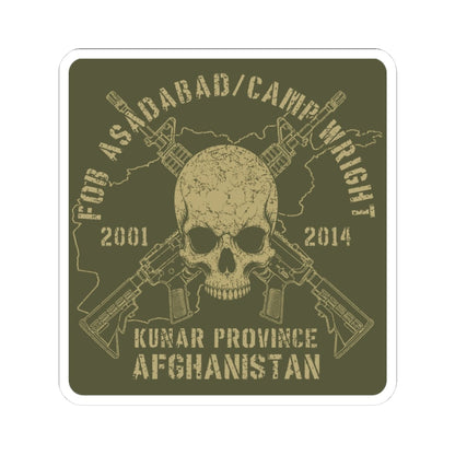 FOB Asadabad / Wright - Skull & Carbines Sticker