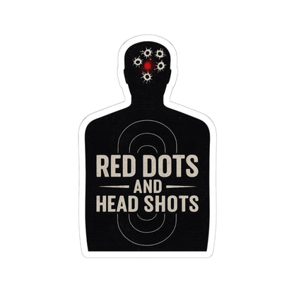 Red Dots and Head Shots Sticker