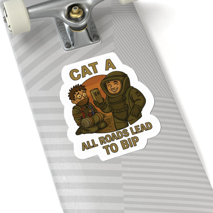 Cat A Sticker