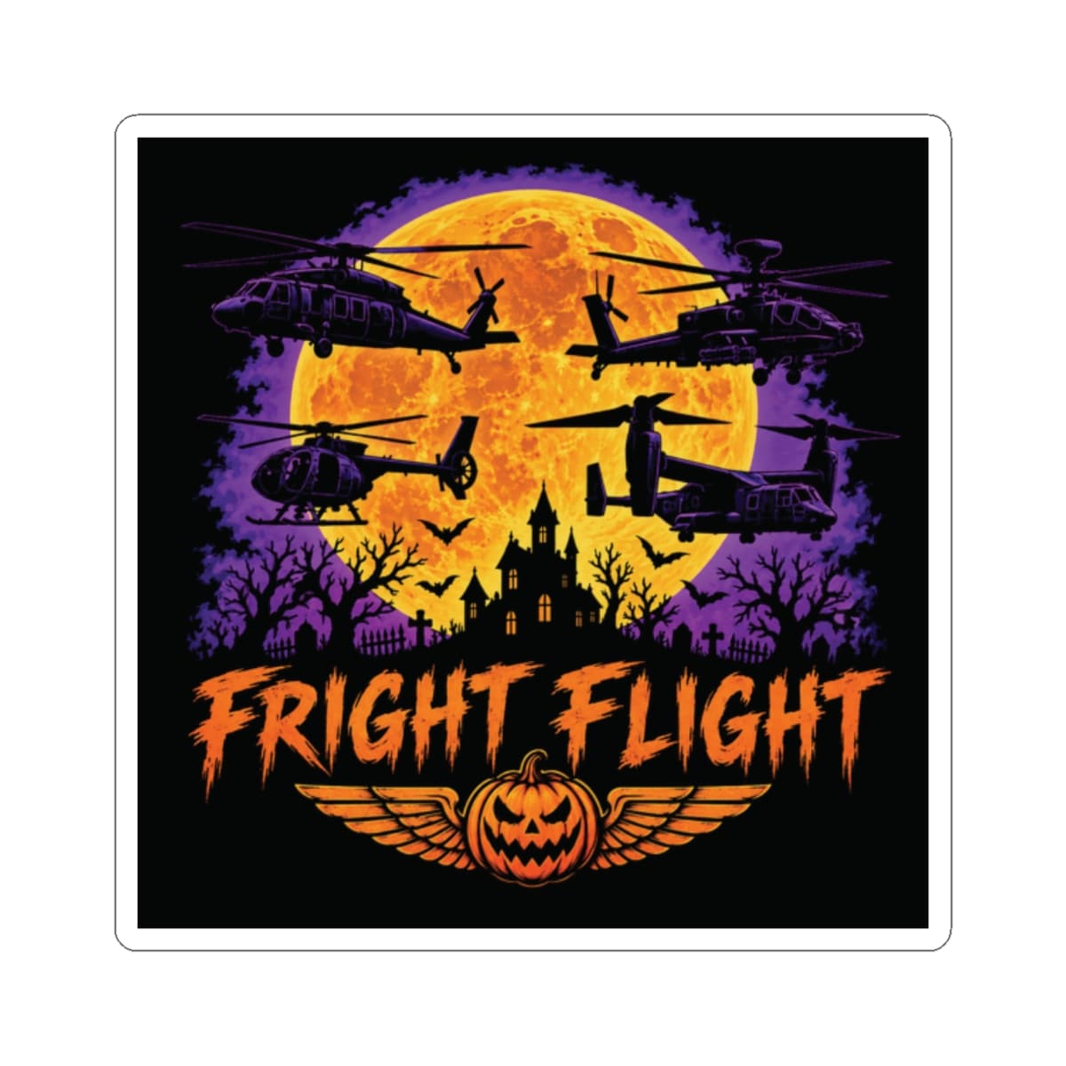 Fright Flight Sticker
