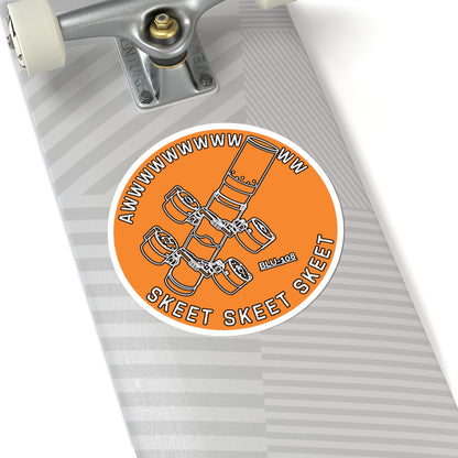 Skeet Skeet Skeet (Orange) Sticker