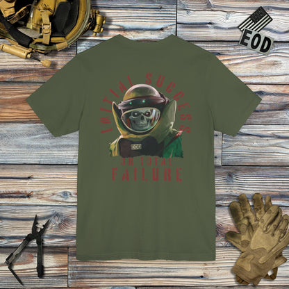 Initial Success Skull (Back Print) T-Shirt