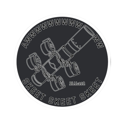 Skeet Skeet Skeet (Black) Sticker