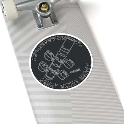 Skeet Skeet Skeet (Black) Sticker