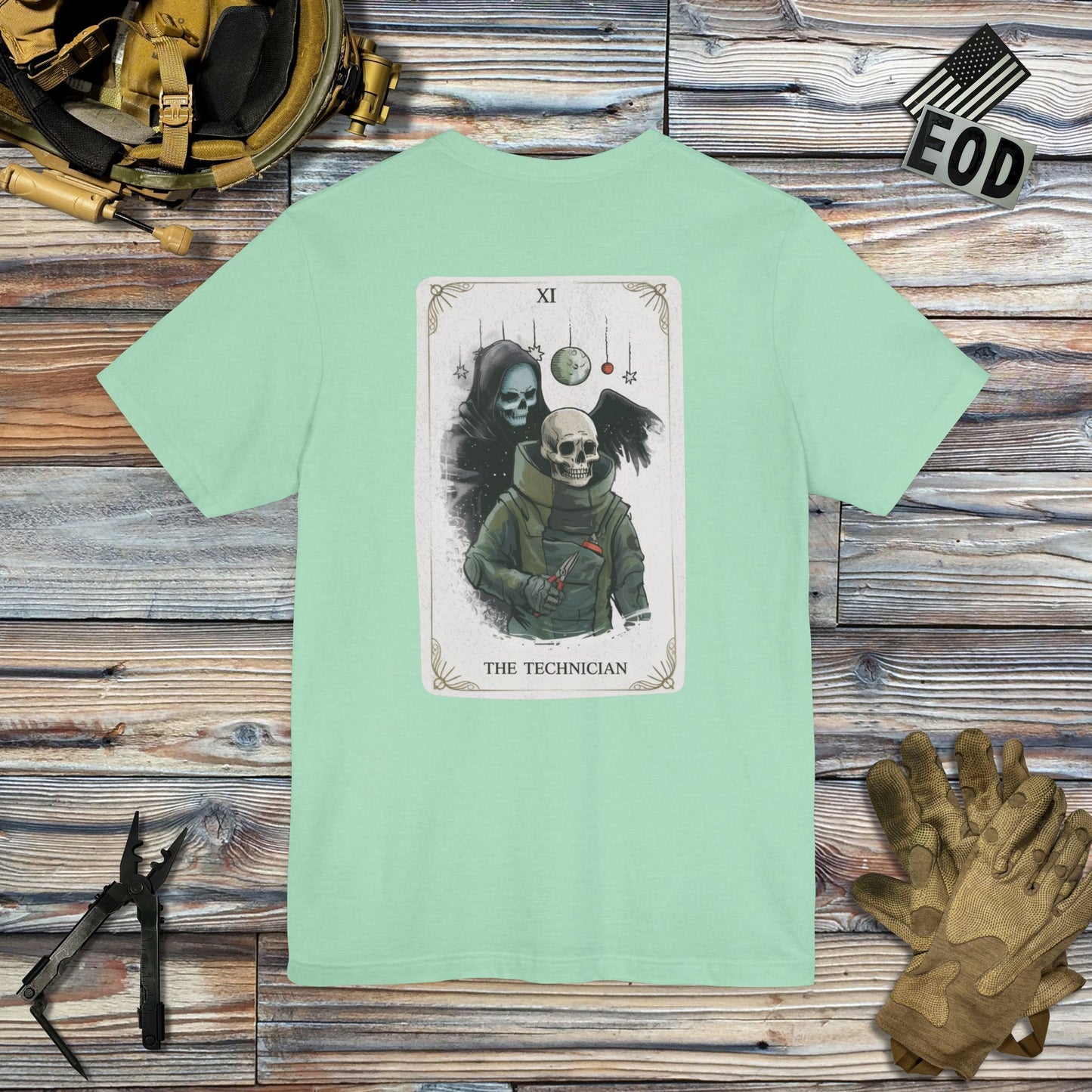The Technician Tarot (Back Print) T-Shirt