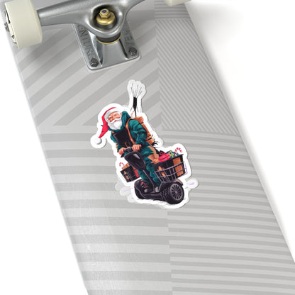 Downrange Santa Sticker