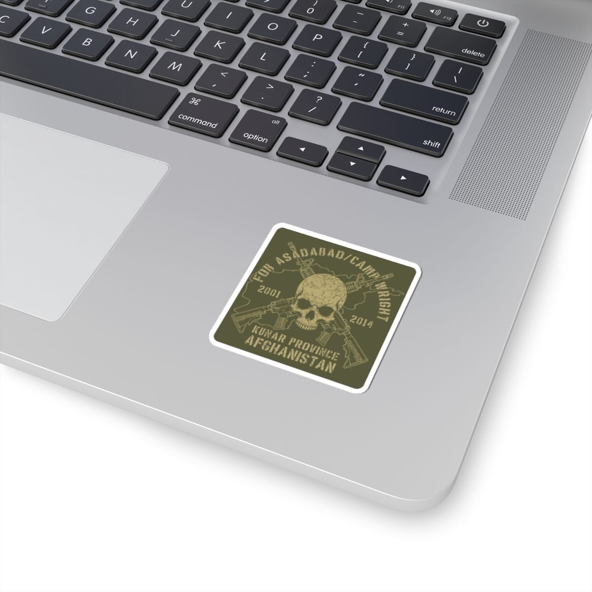 FOB Asadabad / Wright - Skull & Carbines Sticker