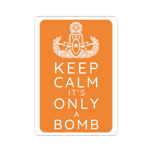 Keep Calm (Orange) Sticker