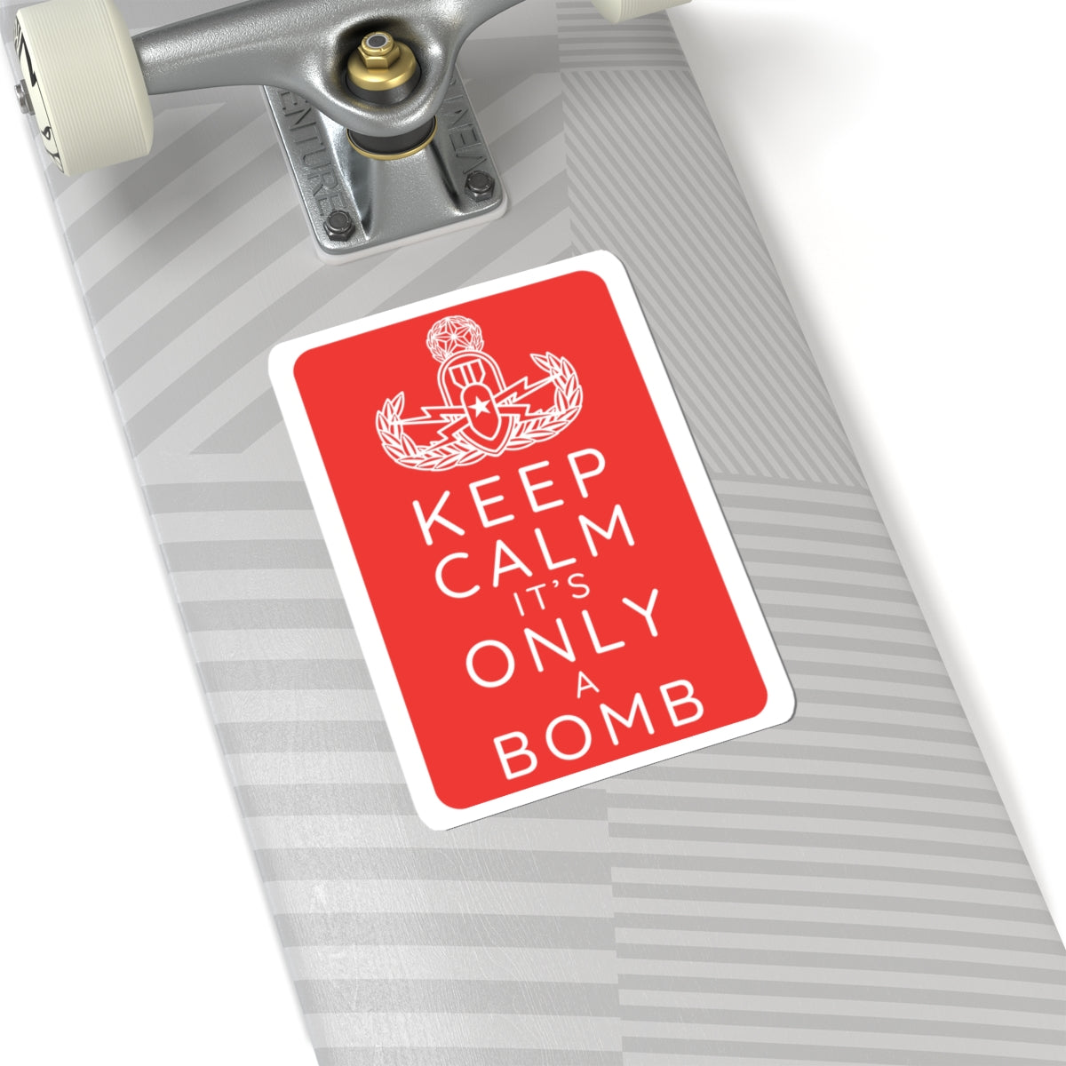 Keep Calm (Red) Sticker