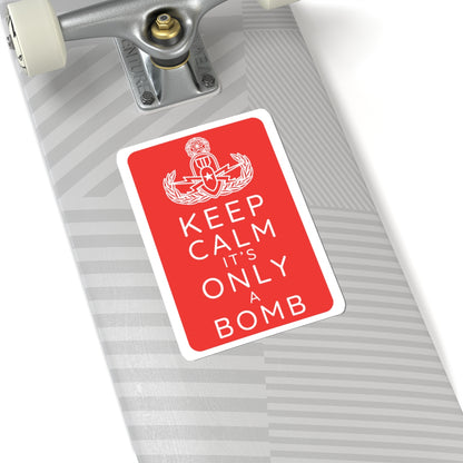Keep Calm (Red) Sticker