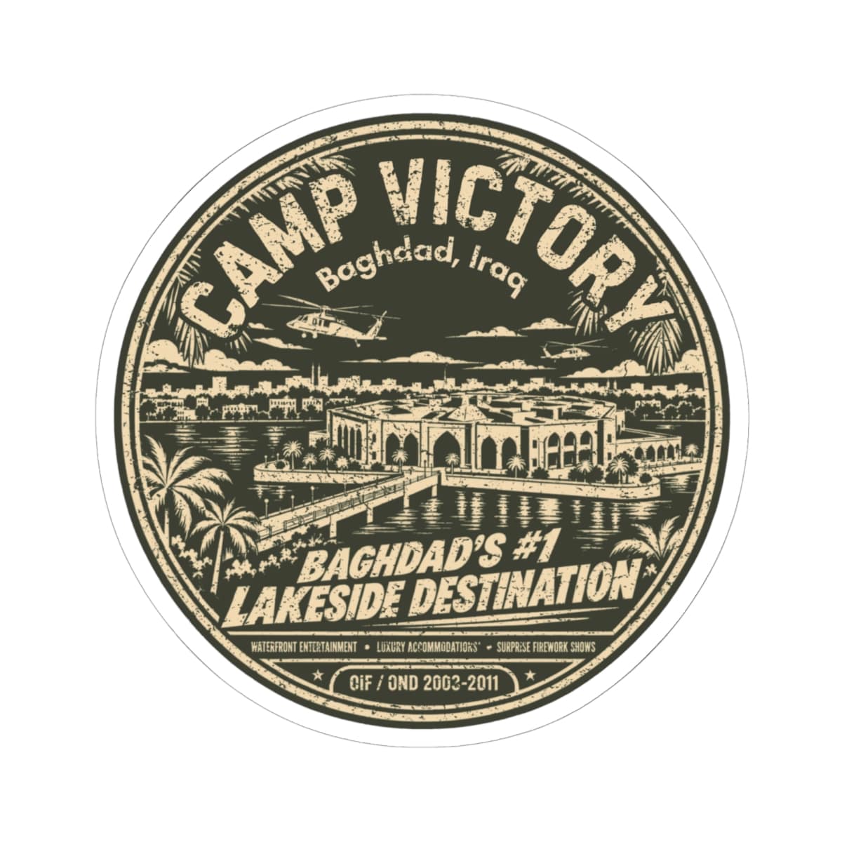 Camp Victory Lakeside Destination Sticker