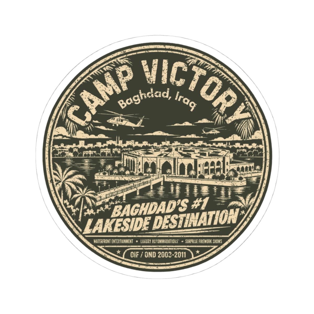 Camp Victory Lakeside Destination Sticker