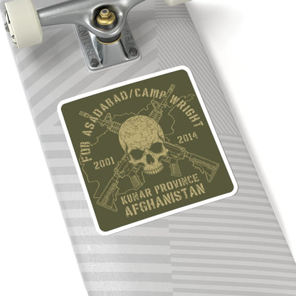 FOB Asadabad / Wright - Skull & Carbines Sticker