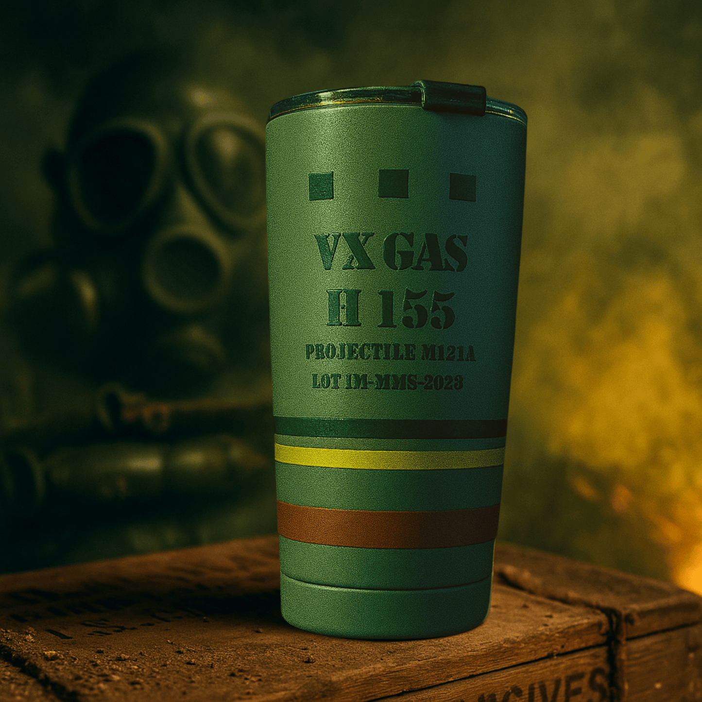 K-Factor Supply Co 20oz VX Chemical Tumbler - Military Inspired - Insulated Drinkware