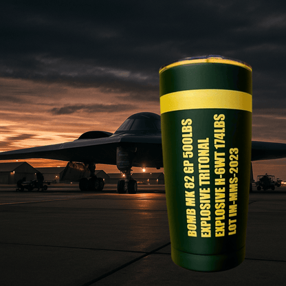K-Factor Supply Co 20z Bomb Tumbler - Inspired by the Strength of a 500lb Giant