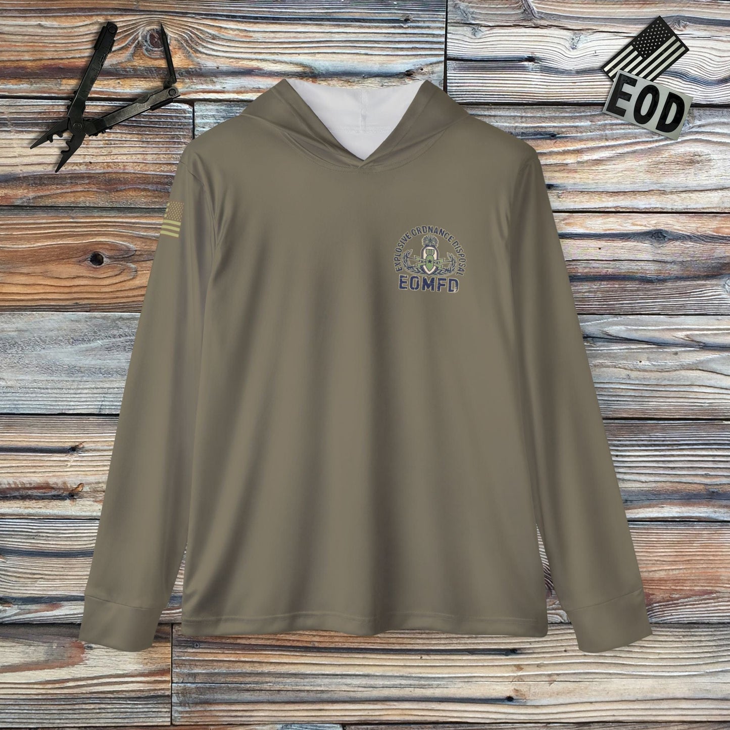 K-Factor Supply Co All the Way Down EOD UPF 50 Range Hoodie