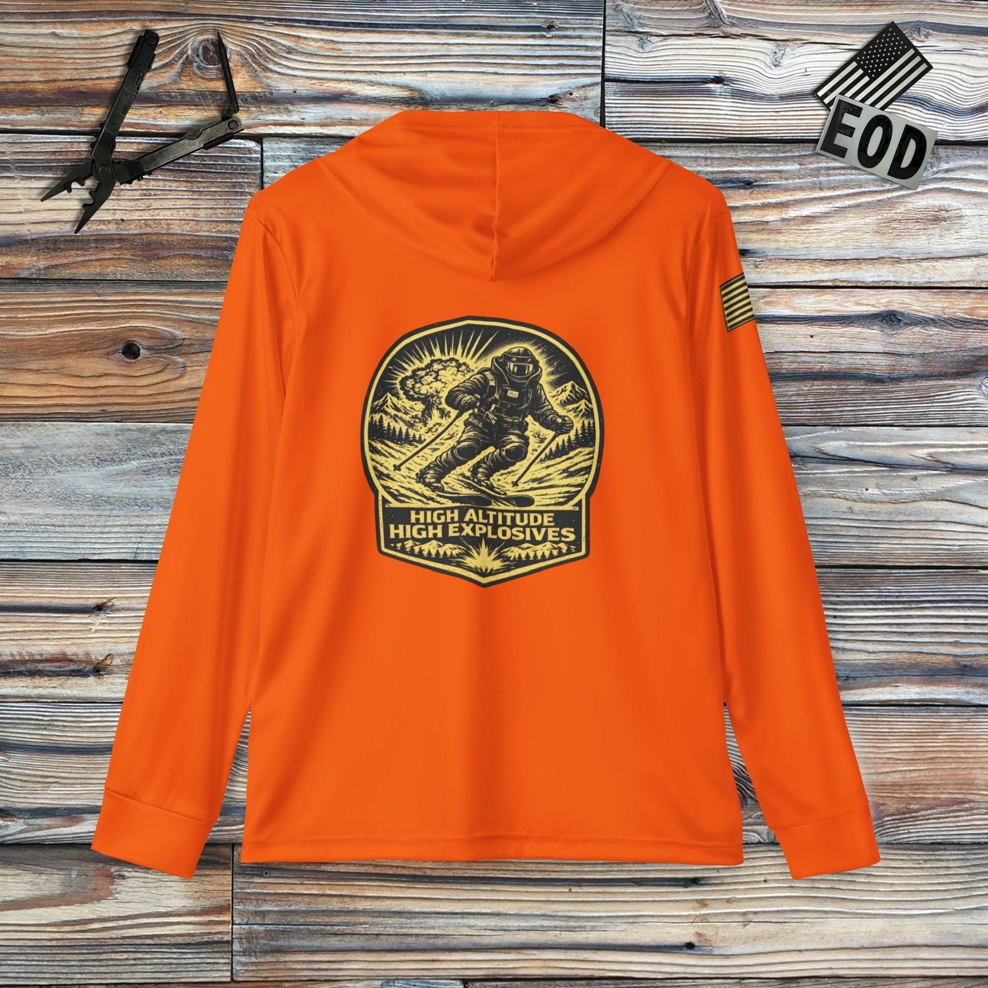 K-Factor Supply Co EOD TOTY High Altitude (Hazard Orange) UPF 50 Range Hoodie