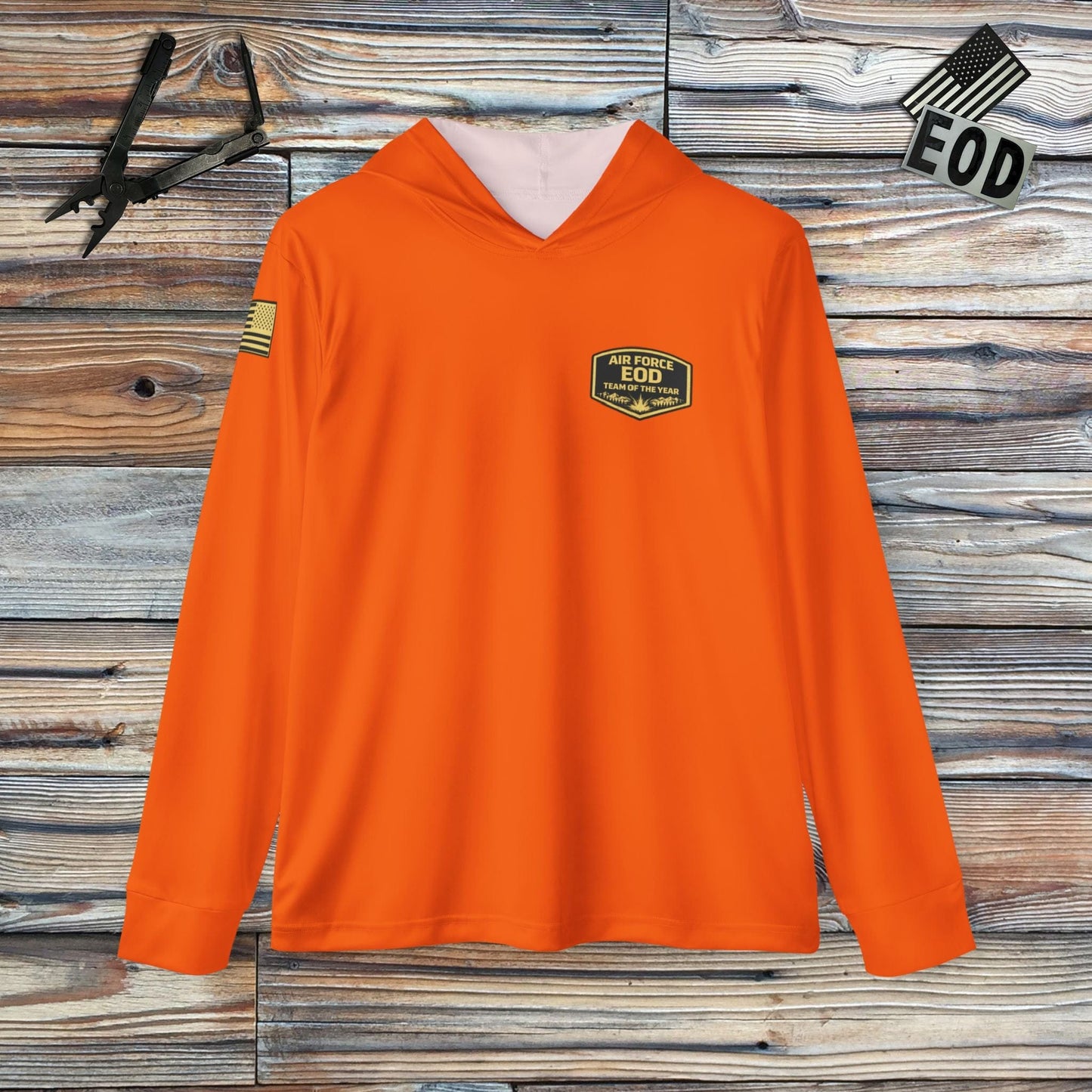 K-Factor Supply Co EOD TOTY High Altitude (Hazard Orange) UPF 50 Range Hoodie S