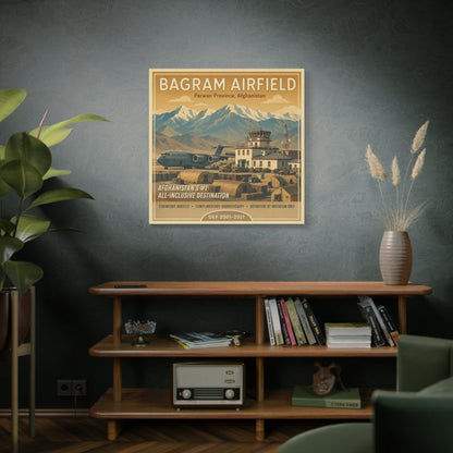 K-Factor Supply Co Bagram Travel Canvas Wall Art