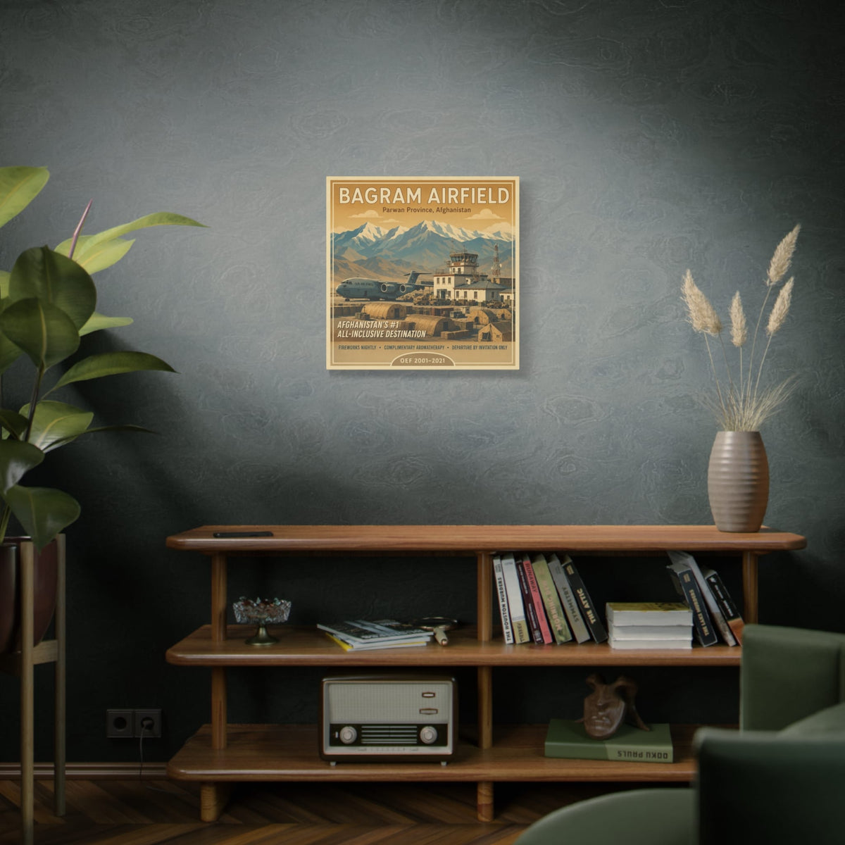 K-Factor Supply Co Bagram Travel Canvas Wall Art