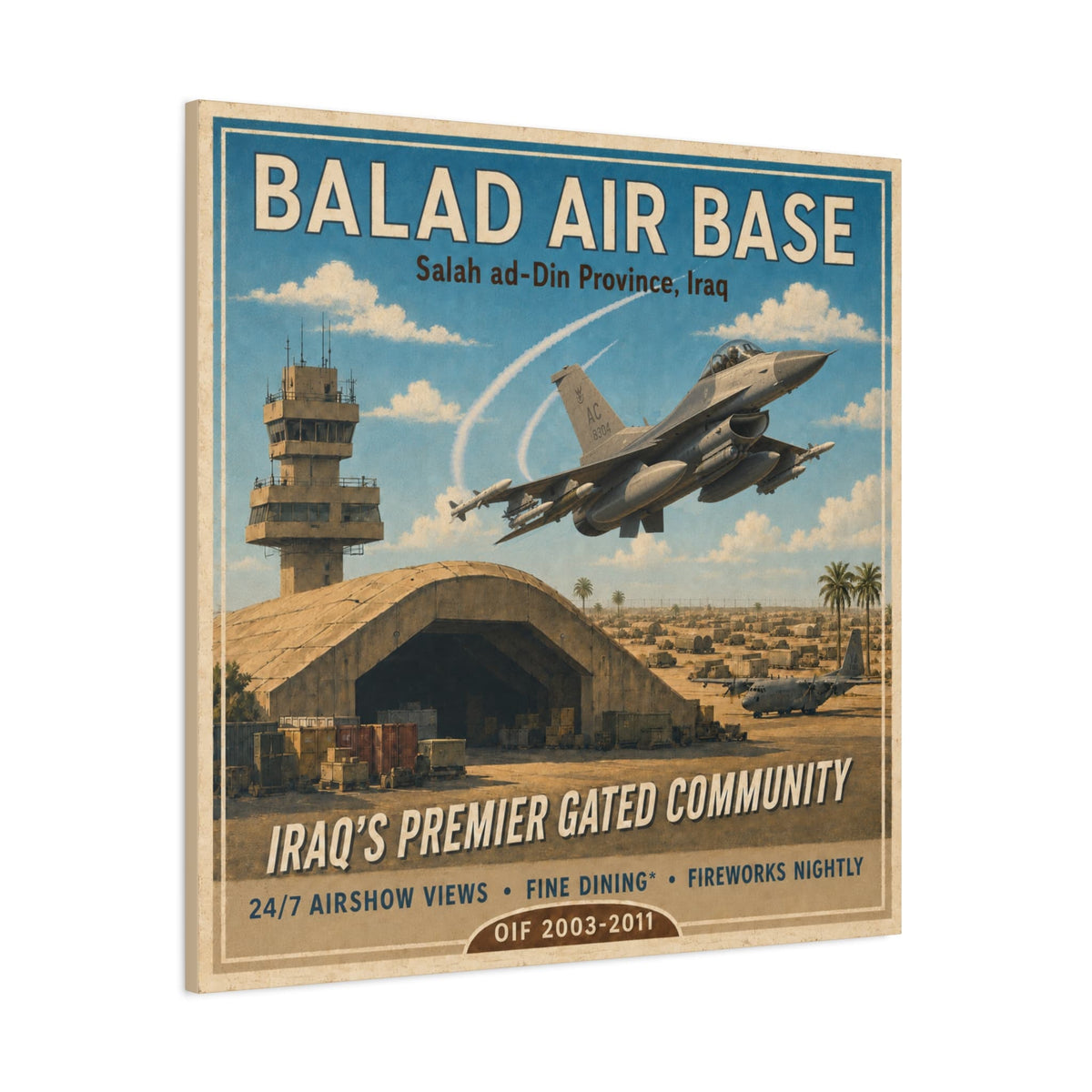 K-Factor Supply Co Balad Travel Canvas Wall Art