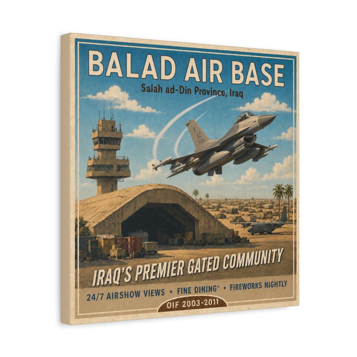 K-Factor Supply Co Balad Travel Canvas Wall Art