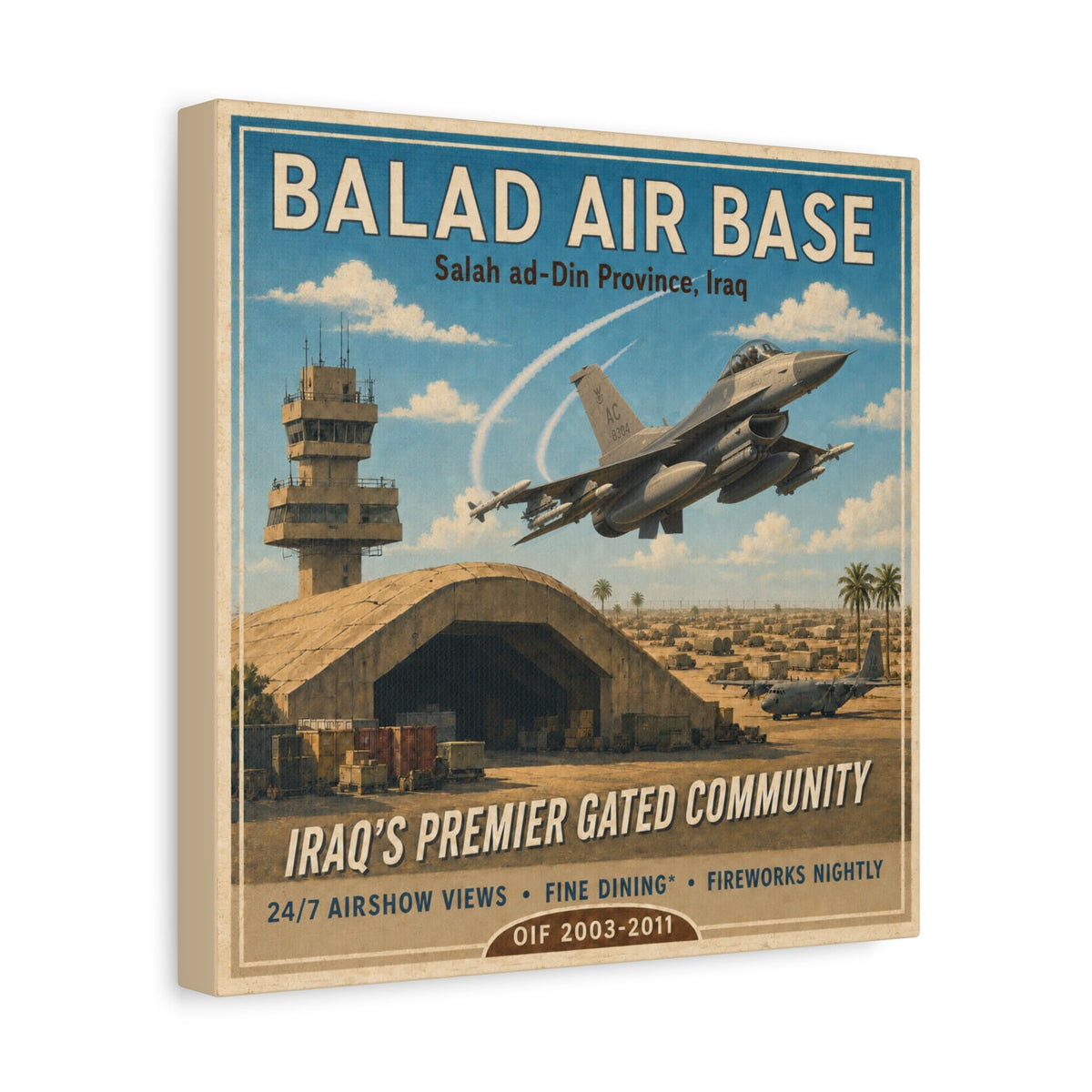 K-Factor Supply Co Balad Travel Canvas Wall Art