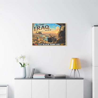 K-Factor Supply Co Black Hawk Air - Iraq Canvas Wall Art