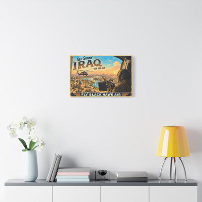 K-Factor Supply Co Black Hawk Air - Iraq Canvas Wall Art