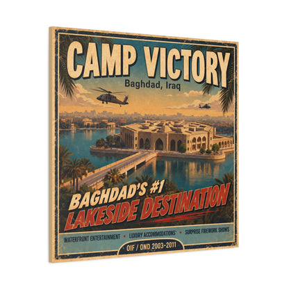 K-Factor Supply Co Camp Victory Canvas Wall Art