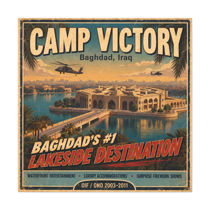 K-Factor Supply Co Camp Victory Canvas Wall Art 36" x 36" / 1.25"