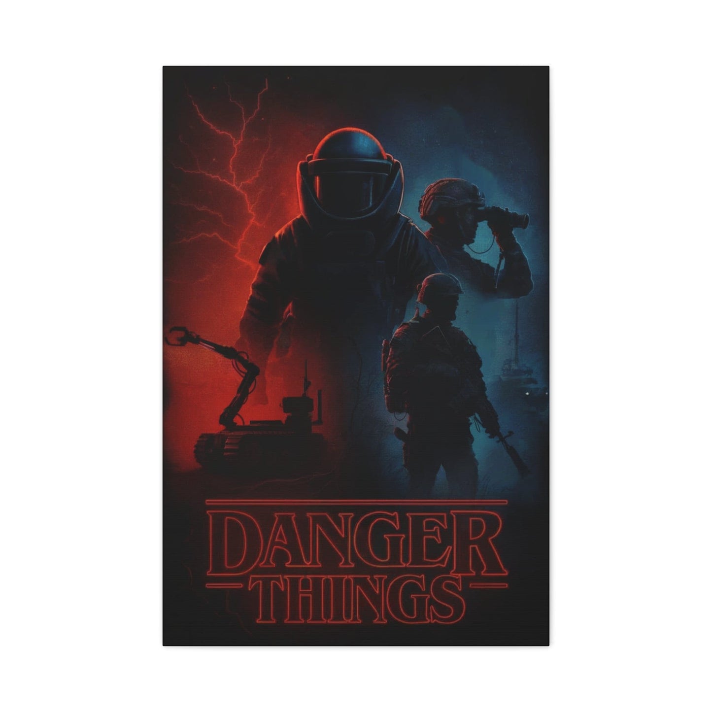 K-Factor Supply Co Canvas Wall Art: Danger Things 24" x 36" (Vertical)