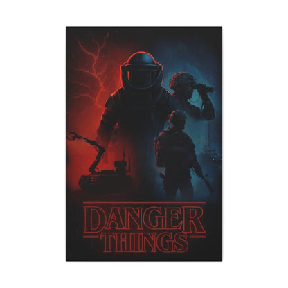 K-Factor Supply Co Canvas Wall Art: Danger Things 24" x 36" (Vertical)
