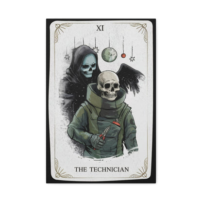 K-Factor Supply Co Canvas Wall Art: The Technician Tarot 16″ x 24″ (Vertical)