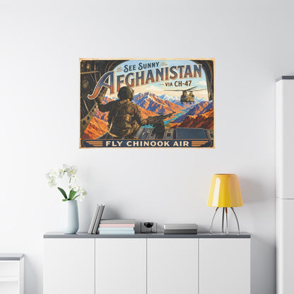 K-Factor Supply Co Chinook Air - Afghanistan Canvas Wall Art
