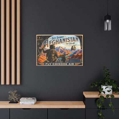 K-Factor Supply Co Chinook Air - Afghanistan Canvas Wall Art