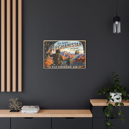 K-Factor Supply Co Chinook Air - Afghanistan Canvas Wall Art