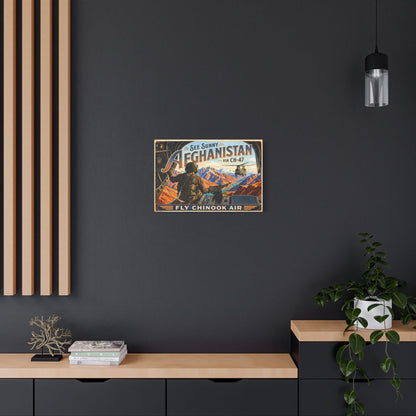 K-Factor Supply Co Chinook Air - Afghanistan Canvas Wall Art