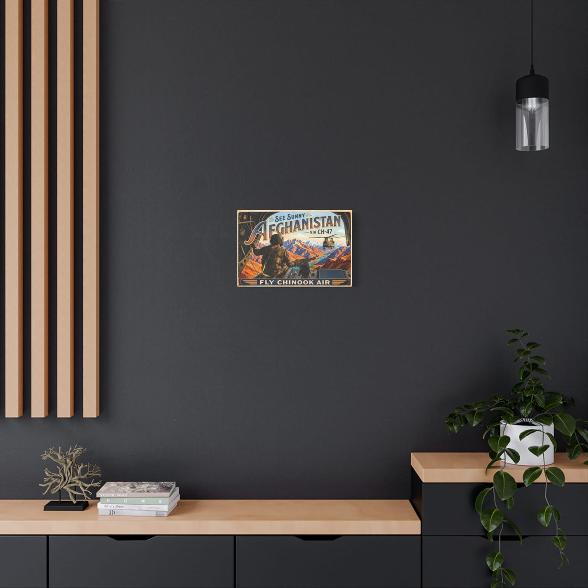 K-Factor Supply Co Chinook Air - Afghanistan Canvas Wall Art