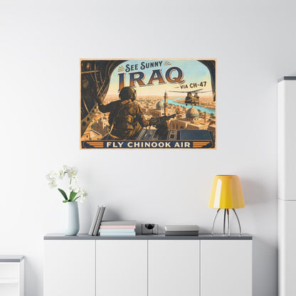 K-Factor Supply Co Chinook Air - Iraq Canvas Wall Art