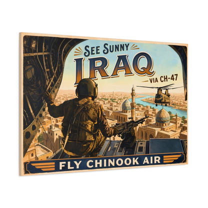 K-Factor Supply Co Chinook Air - Iraq Canvas Wall Art