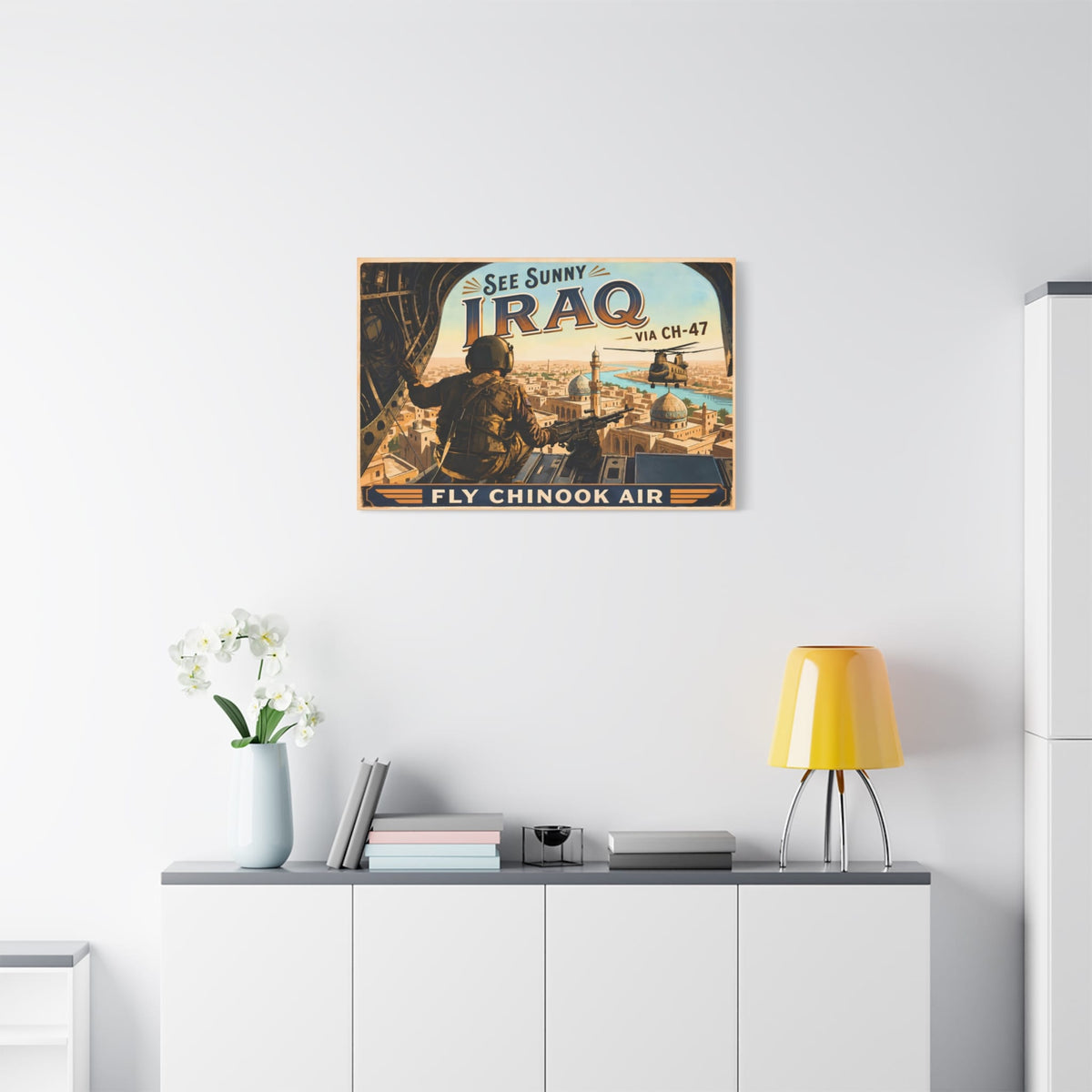 K-Factor Supply Co Chinook Air - Iraq Canvas Wall Art