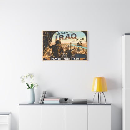 K-Factor Supply Co Chinook Air - Iraq Canvas Wall Art