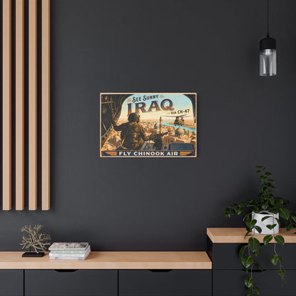K-Factor Supply Co Chinook Air - Iraq Canvas Wall Art