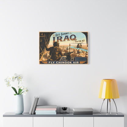 K-Factor Supply Co Chinook Air - Iraq Canvas Wall Art