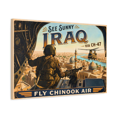 K-Factor Supply Co Chinook Air - Iraq Canvas Wall Art